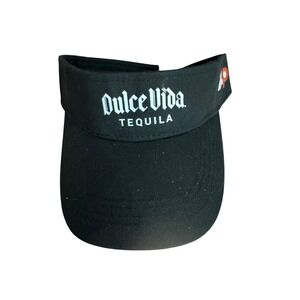 Dulce Vida Tequila Black Visor Cap Hat Adjustable
